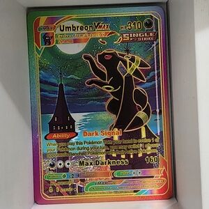 Umbreon VMAX HP 310 Rainbow Foil Fan Art Pokémon Card